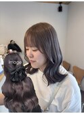 ブリーチあり ラベンダーグレージュ 鈴鹿 白子
