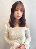 トゥルーズ(TLUUS) TLUUSミルクティーブロンドワンホンレイヤーダークブルー