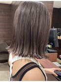 切りっぱなしボブ×夏色グレージュ★中村大輔