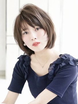 アンフィニー 銀座(ANFINI) 30代40代50代東京銀座ショートボブひし形レイヤー大人髪型