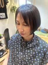 サムトゥルー(Sum True)&nbsp;顔周り縮毛矯正×丸みショートボブ