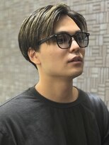 シーセブン(CCCCCCC) メッシュキャップハイライト×センターパート×テーパーフェード