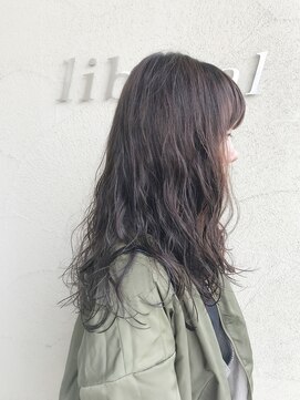 リベラル(liberal) 箕面大人女子[なみなみウェーブ/抜け感ヘア] hair江嶋
