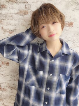 アルケー ヘアアンドヘッドスパ 錦糸町南口店(arche Hair&head spa) 大人可愛いココアベージュグレージュカラーボブウルフ黒髪錦糸町