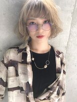 ルノン フィージュ(LUNON fieju)&nbsp;【LUNON fieju】ミルクティー×ショートボブ