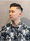 バーバーカット黒髪アップバングストリート【藤本ユースケ】0725