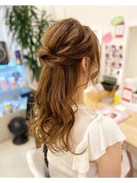 ハーフアップ