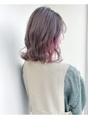 アレンジで動く隠しピンクが可愛い