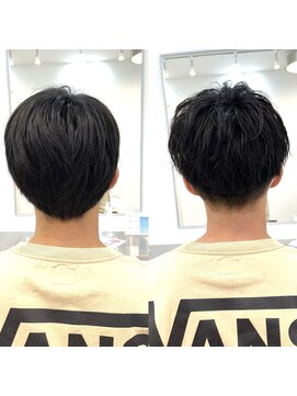 ロミーオム 本厚木(ROMMY. Homme) 【あまめ刈り上げ×似合わせカット】マッシュショート