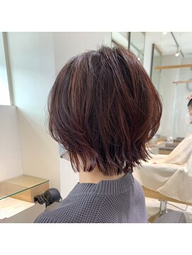ルディー バイ ヘアーポケット(rudii by HAIR POCKET) ミニウルフ×ピンクブラウン★☆