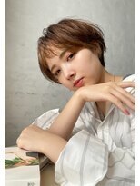 ヘアサロンエム 大宮東口(HAIR SALON M) ミルクティーテラコッタショート