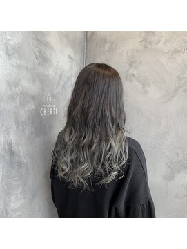 シェリール(CHERiR) 大人気グラデーション♪アッシュシルバー☆ブリーチ2~3回以上