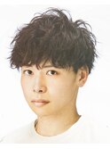 マッシュルームベースのパーマスタイル