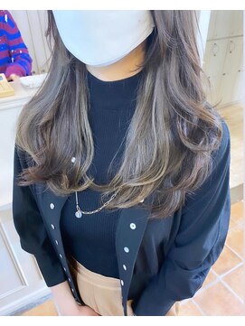 マリアバイアフロート(Maria by AFLOAT) デザインカラーの大人ニュアンスレイヤーロング