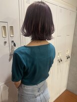 アヴァンス 光明池店(AVANCE.)&nbsp;レイヤーボブ　バイオレット艶カラー