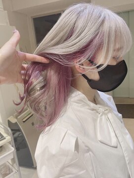 ターン ヘアー(TAAN HAIR) ホワイトピンク × ホワイトカラー