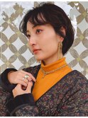 中川陽南子【柔らか顔まわりカット耳掛けショートボブグレージュ