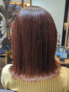 ヘアリゾート粋 新宿三丁目本店 ブリーチなし_ピンクアッシュ◎30代40代/ラベンダー/渡部