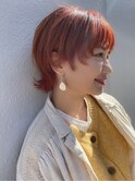 ショートウルフマッシュウルフくびレイヤーハイトーンカラー