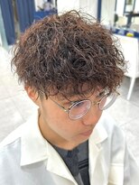 メンズココ 清澄白河店(MENS COCO)&nbsp;波巻きスパイラルパーママッシュショート無造作パーマ刈り上げ