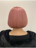 ボブ×クリーミーピンク