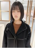 "久保田"まとまるボブワイドバング切りっぱなしミニボブ