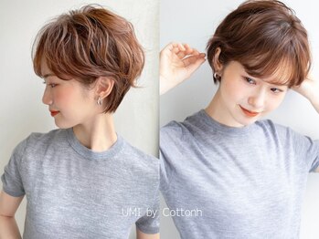 ウミバイコットン(Umi by Cotton)の写真/骨格・髪質・クセを見極めて、どこから見ても褒められるショートヘアに