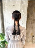 タイトなツインアレンジ♪