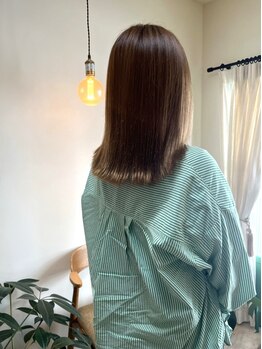 ミールヘア(mir.hair)の写真/西新・藤崎エリアにリニューアルオープン！髪に優しい《ノンジアミンカラー》《ザクロカラー》で艶髪に＊