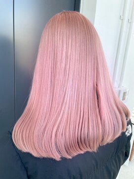 マスカリ(muscali) ホワイトピンクメルティカラー/ハイトーンフェミニンロング