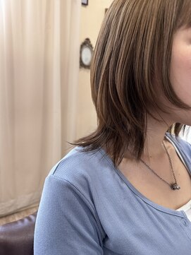 ラボヌールヘアーノーブル 新越谷店(La Bonheur hair noble) ミディアムウルフ/極上髪質改善