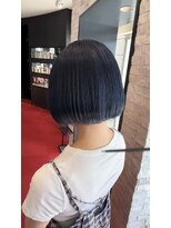 アース 鈴鹿店(HAIR&MAKE EARTH) ネイビー×ボブ