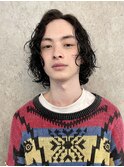 ツイストスパイラルパーマ波巻きパーマツーブロックメンズカット