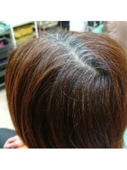 エストリノ(est lino)の写真/【大人の上質グレイカラー】気になる白髪をカバーし、ハイライト/白髪ぼかしでデザイン性のあるカラーを◎