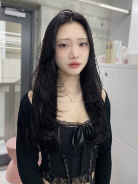 エヌアイ オモテサンドウ(ni omotesando) 韓国ヘア/ザクザクレイヤー/ラベンダーグレージュ　上野