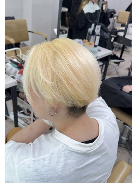 アジールヘア 所沢プロペ通り店(agir hair) ◎透明感!ハイトーン×ミルクティーブロンドケアブリーチ所沢