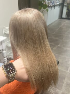 アフィナー(Afinar) ケアブリーチ◎ミルクティーベージュ【横浜/横浜駅】