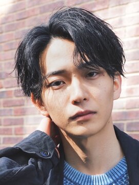 フィフス 原宿(fifth) 原宿フェザーショートメンズカットセンターパート30代緩めヘア