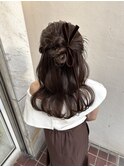 ハーフアップカチモリ♪