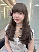 ボタン ハカタ(VOTAN hakata) 市野瀬裕奈/博多韓国ヘア/前髪顔周りカット/レイヤーカット/暗め