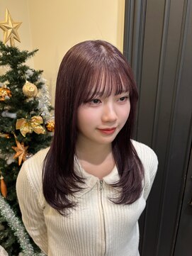 冬に可愛いラベンダーピンク♪