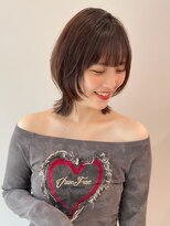 ロンド ブランシュ 錦糸町北口(Lond blanche)&nbsp;オリーブグレー/韓国レイヤーカット/マロンベージュ/ボブ/小顔