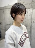 【鶴見】ショートボブ　暗めグレージュ