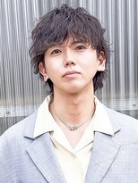 ヨリ トウキョウ(yori Tokyo)&nbsp;ニュアンスパーマ/センターパート/韓国マッシュ/ダークアッシュ