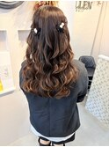 綺麗めハーフツインアレンジ