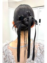 スタイル 横浜(STYLE)&nbsp;結婚式お呼ばれアレンジ/リボン/カチモリ／ヘアセット/タイト