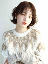 ヘアメイク アージュ 天神西通り店(HAIR MAKE age) ふんわりレイヤーボブ エアリーパーマ シースルーバング