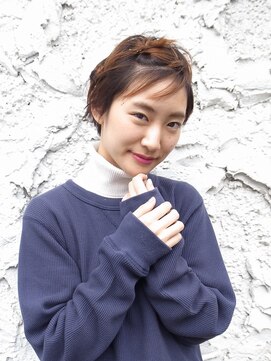 ピープル(people) 〔people 〕外国人風ショートピンアレンジ