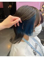 アンリップ ジー(salon unripＧ)&nbsp;m.mインナーカラー　ショート#熊本　#美容室　#人気　#エクステ