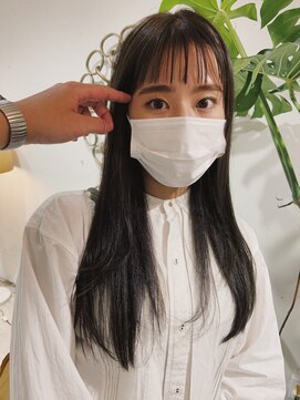 ウォーター 表参道(WATER) オン眉　ロングスタイル　前髪　［表参道.南青山]